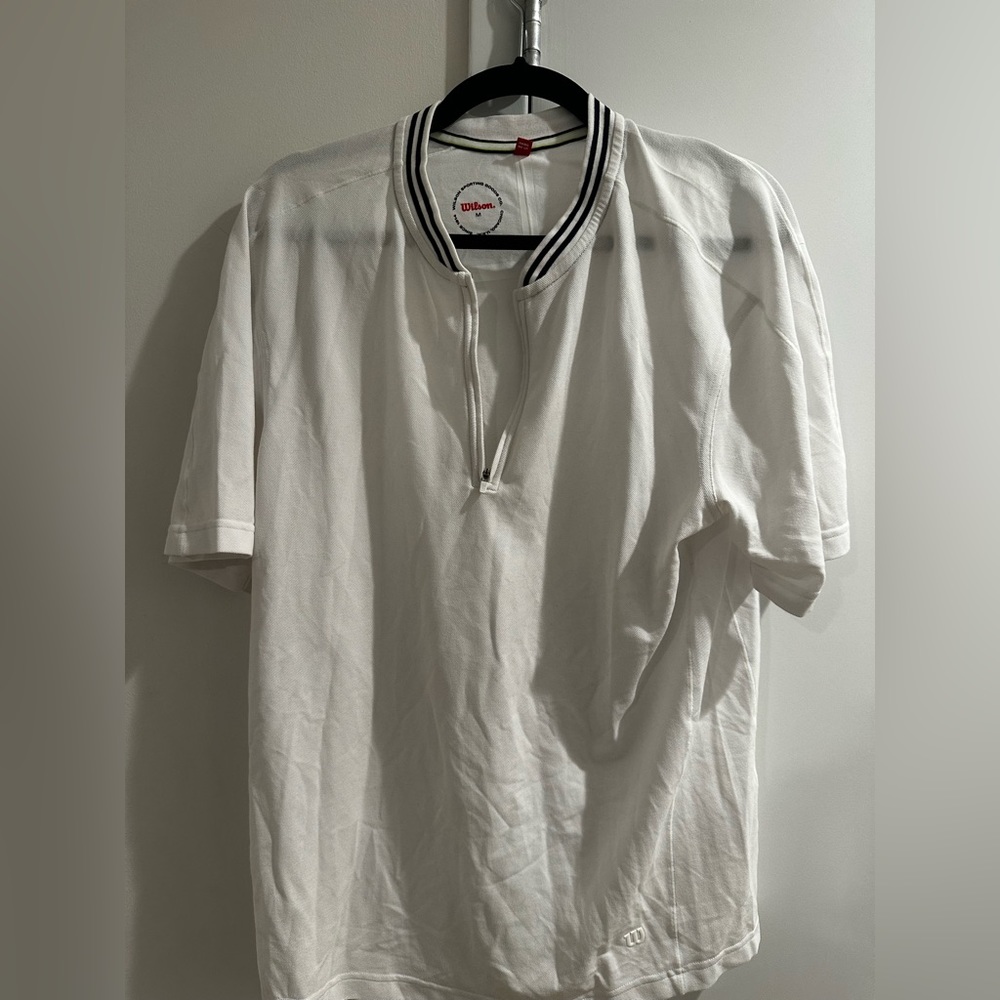 Wilson Pique zip up shirt